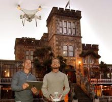 Drone-Facebook first takes Castle to millions, Larnach Castle